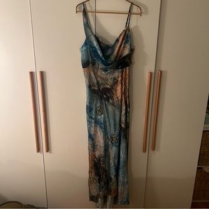Tie dye beaded maxi dress